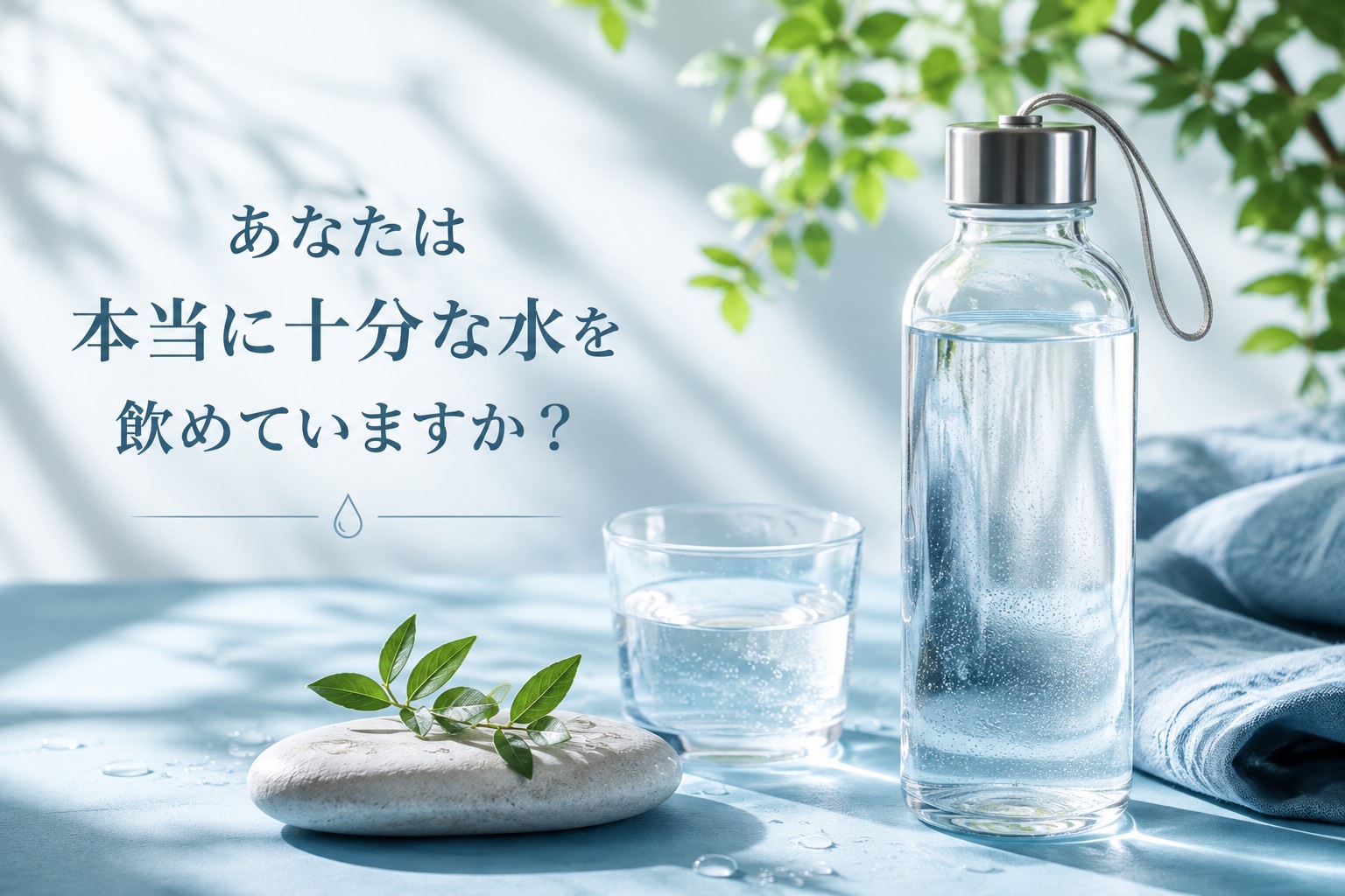 あなたは本当に十分な水を飲めていますか？