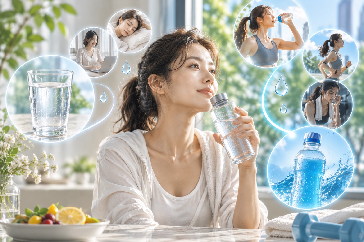 運動前・運動中・運動後 ― 水を飲むベストタイミングとは？